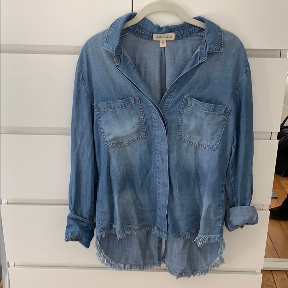 Cloth & Stone Jean Blouse